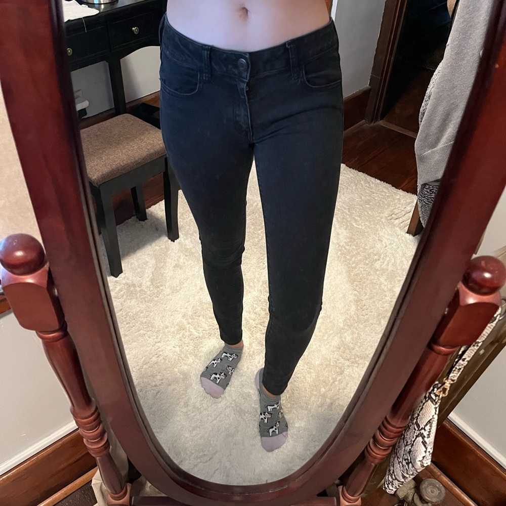 American Eagle Size 6 Black Jeggings